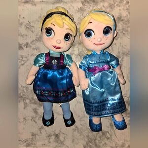 Disney Animators Toddler Elsa Plush Doll & Toddler Elsa Snow Frozen